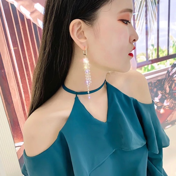 ✨SOLD OUT✨Gold Crystal Drops✨ - Picture 2 of 7